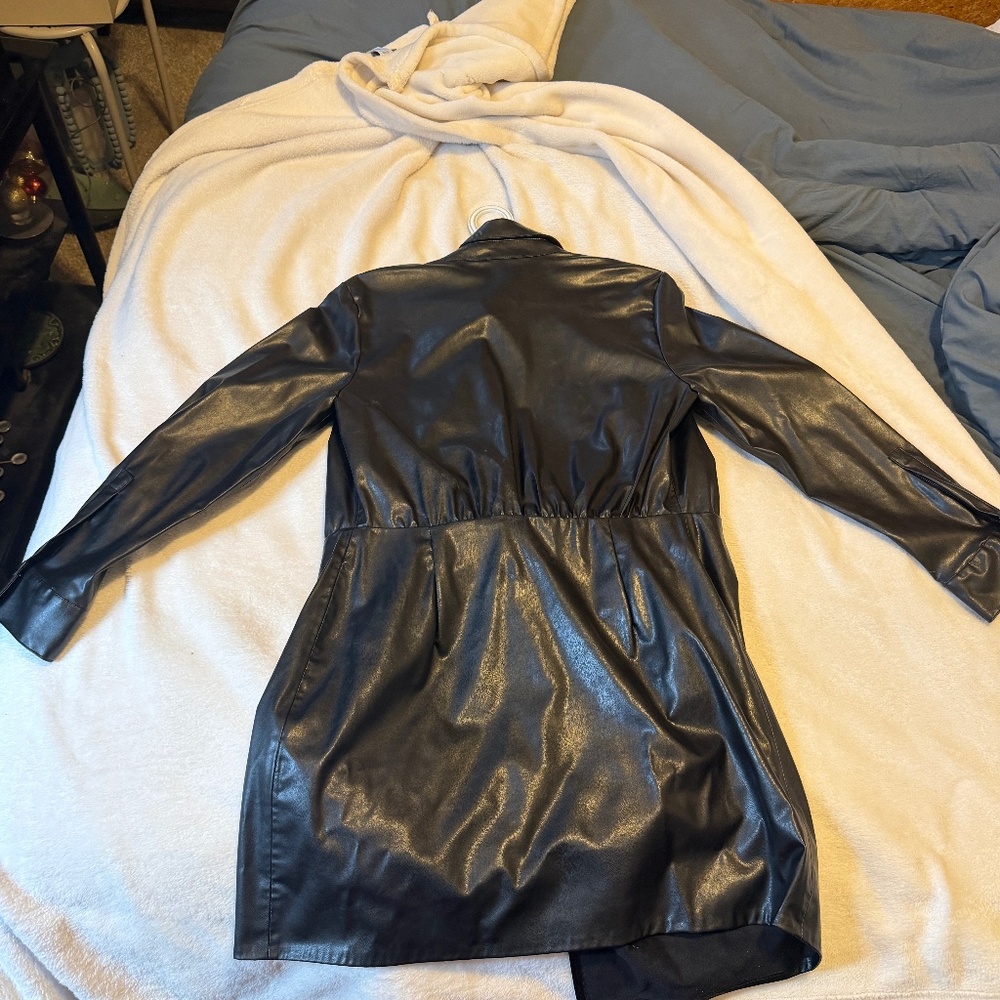 Zara leather dress